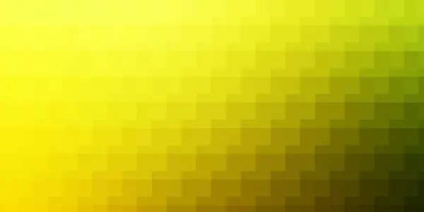 Verde Claro Layout Vetorial Amarelo Com Linhas Retângulos — Vetor de Stock