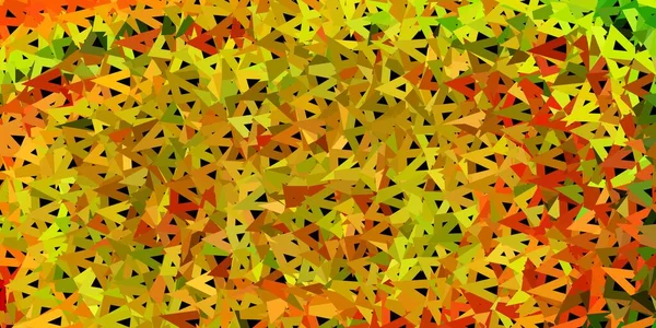 Lichtgroen Geel Vector Gradiënt Polygon Behang Abstracte Illustratie Met Elegante — Stockvector