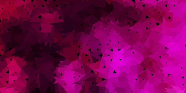 Textura Triángulo Poli Vector Rosa Oscuro Ilustración Vidrio Roto Con — Vector de stock