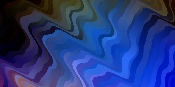 Motif Vectoriel Multicolore Clair Avec Lignes Douces — Image vectorielle