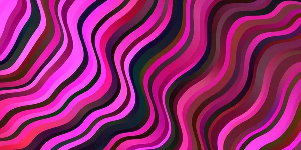 Dark Pink Vektor Kulisse Med Kurver Abstrakt Gradient Illustration Med – Stock-vektor