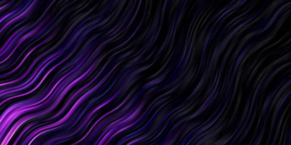 Dark Purple Vektor Hintergrund Mit Linien — Stockvektor