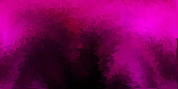 Sötét Rózsaszín Vektor Absztrakt Háromszög Minta Színes Absztrakt Illusztráció Gradiens — Stock Vector