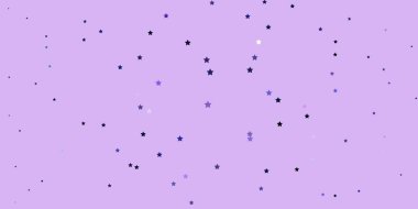 Koyu pembe, renkli yıldızlı mavi vektör arkaplanı.