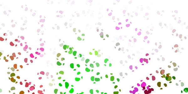 Rosa Claro Fondo Vectorial Verde Con Formas Aleatorias Formas Abstractas — Vector de stock