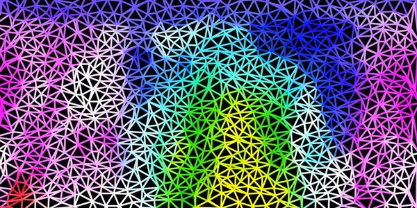 Luz Multicolor Vector Triángulo Diseño Mosaico Ilustración Vidrio Roto Con — Vector de stock