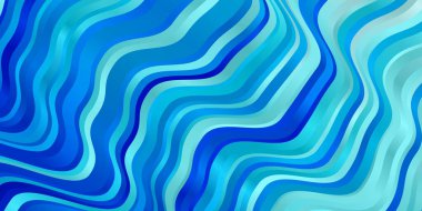 Bükülmüş çizgilerle hafif BLUE vektör arkaplanı.