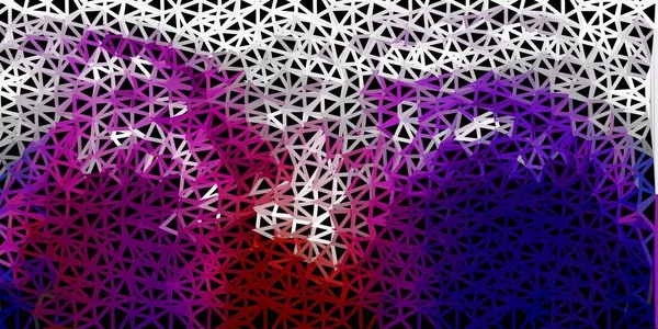 Sötét Rózsaszín Vörös Vektor Poli Háromszög Textúra Modern Absztrakt Illusztráció — Stock Vector