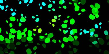 Koyu mavi, soyut şekilli yeşil vektör şablonu. Soyut tarzda renkli şekilli bir illüstrasyon. Web siteniz için basit illüstrasyon.