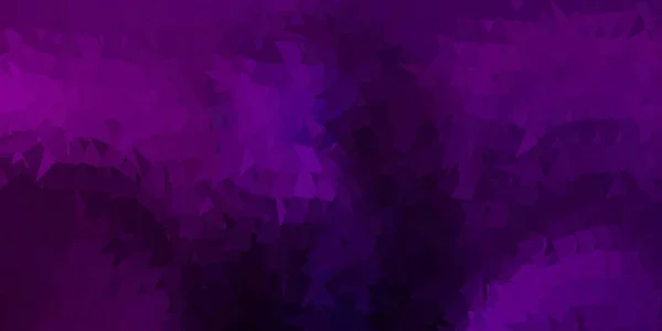 Темно Фіолетовий Векторний Багатокутний Візерунок Мозаїка Барвиста Ілюстрація Концепцією Трикутника — стоковий вектор