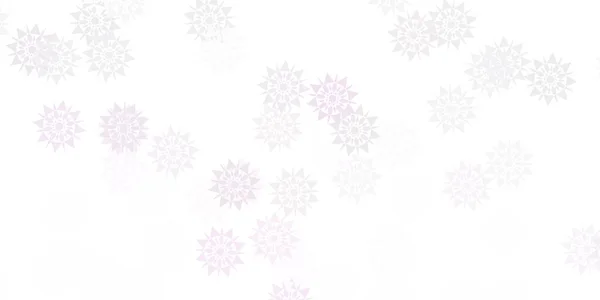 Gabarit Vectoriel Violet Clair Avec Flocons Glace Illustration Abstraite Simple — Image vectorielle