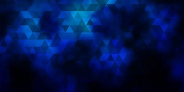 Temná Vektorová Šablona Blue Krystaly Trojúhelníky Trojúhelníky Abstraktním Pozadí Barevným — Stockový vektor
