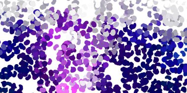 Memphis şekilli açık mor vektör dokusu. Soyut tarzda, gradyan formlarda basit tasarım. Cep telefonları için arka plan.