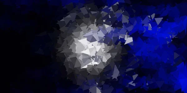 Textura Triangular Abstracta Vectorial Azul Oscuro Nueva Ilustración Colorida Con — Vector de stock