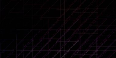 Koyu Mor, pembe çizgili vektör düzeni.