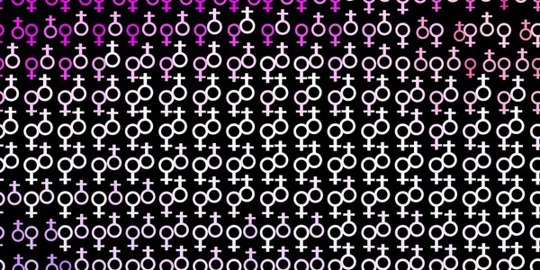 라이트 템플릿 사무적 페미니즘의 상징은 스타일의 차이를 가지고 벽지를 균형잡힌 — 스톡 벡터