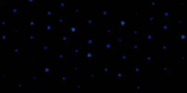 Fondo Vector Azul Oscuro Con Símbolos Virus Ilustración Abstracta Con — Vector de stock