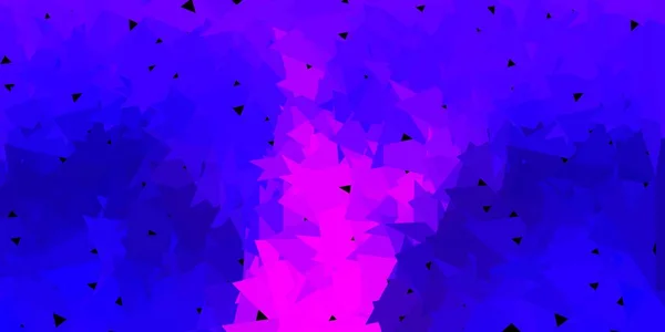 Escuro Roxo Layout Polígono Gradiente Vetorial Rosa Ilustração Abstrata Com — Vetor de Stock