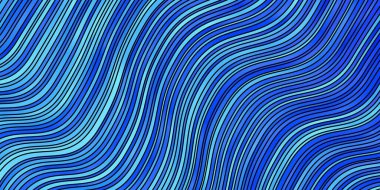 Eğri çizgileri olan hafif BLUE vektör şablonu.