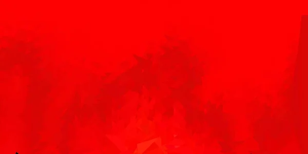 Rojo Oscuro Diseño Polígono Gradiente Vector Amarillo Elegante Ilustración Abstracta — Vector de stock