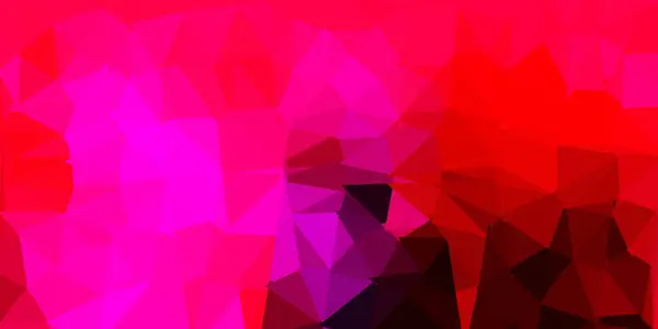 Morado Oscuro Vector Rosa Textura Triángulo Poli Ilustración Abstracta Colorida — Vector de stock