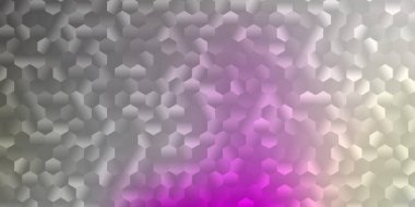 Altıgen şekilli açık pembe, sarı vektör arkaplan. Renkli basit altıgenli yaratıcı bulanık arkaplan. Sosyal ağlarınız için tasarım.