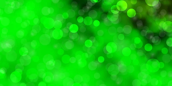 Světle Zelená Žlutá Vektorová Textura Kruhy — Stockový vektor