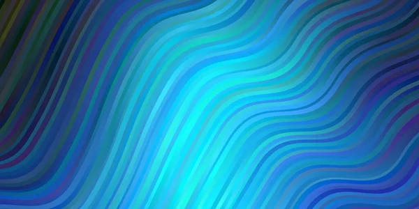 Agencement Vectoriel Bleu Clair Avec Courbes — Image vectorielle