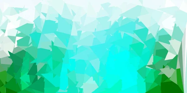 Светло Зелёный Вектор Абстрактный Треугольник Иллюстрация Стиле Битого Стекла Треугольниками — стоковый вектор