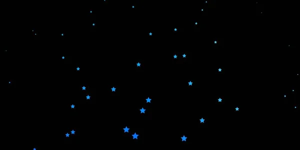 Diseño Vectorial Azul Oscuro Con Estrellas Brillantes — Vector de stock