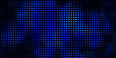 Daireli koyu mavi vektör deseni.