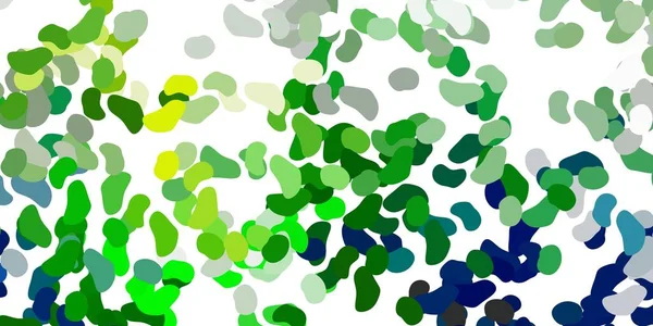 Світло Синій Зелений Векторний Фон Випадковими Формами Ілюстрація Різнокольоровими Формами — стоковий вектор