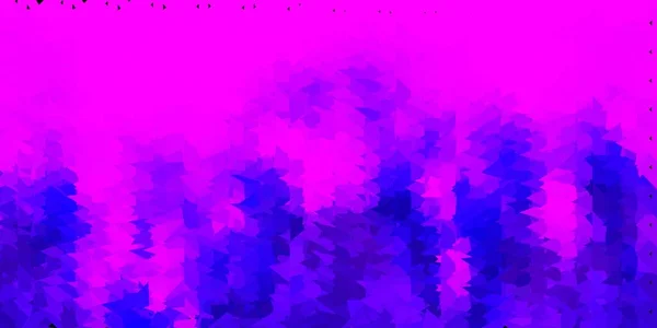 Темно Фіолетове Векторне Геометричне Розкладання Декоративна Барвиста Ілюстрація Абстрактними Трикутниками — стоковий вектор