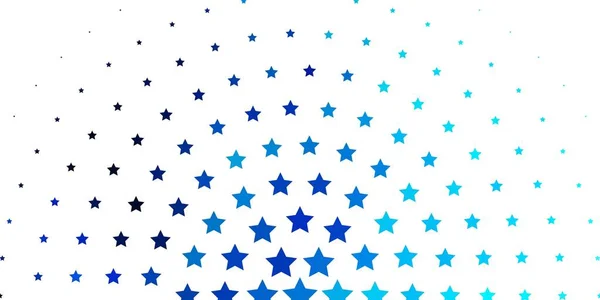 Padrão Vetorial Blue Claro Com Estrelas Abstratas —  Vetores de Stock