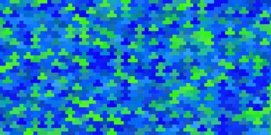 Açık Mavi, çizgileri, dikdörtgenleri olan yeşil vektör düzeni.