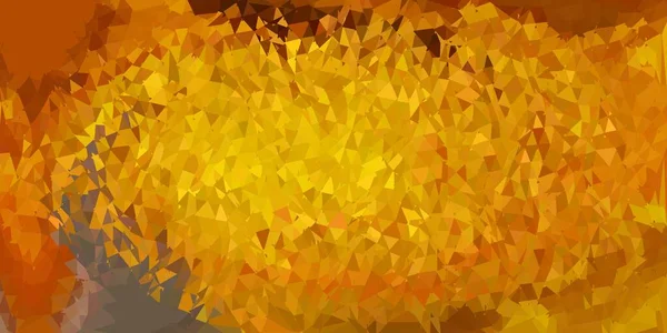 Dunkelgrüne Gelbe Vektordreieck Mosaik Vorlage Bunte Abstrakte Illustration Mit Gradientendreiecken — Stockvektor