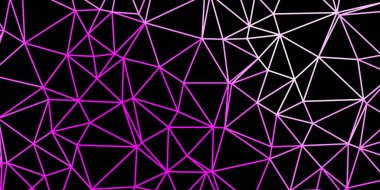 Açık mor vektör mozaik şablonu. Zarif eğimli üçgenli soyut illüstrasyon. Çok amaçlı uygulama tasarımı.