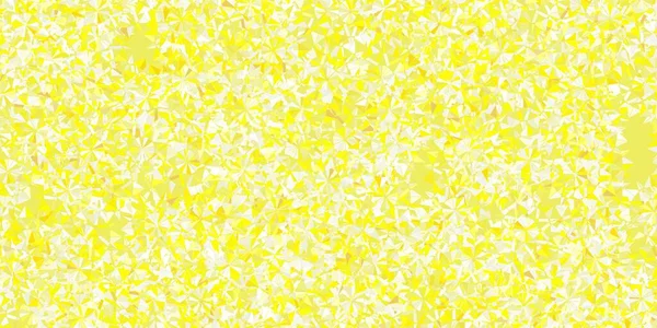 Texture Vettoriale Giallo Chiaro Con Fiocchi Neve Brillanti Gradiente Astratto — Vettoriale Stock