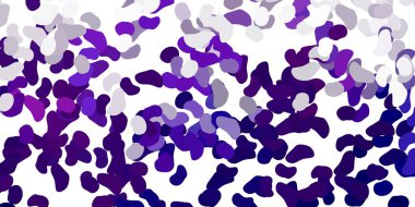 Soyut biçimlere sahip açık mor vektör şablonu. Gradyan rastgele formlarla modern soyut illüstrasyon. Cep telefonları için arka plan.