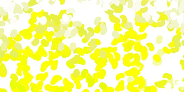 明るい緑 黄色のベクトルの背景と混沌とした形状 シンプルなスタイルでグラデーションのあるカラフルな抽象的なフォーム エレガントなデザインの壁紙セット — ストックベクタ