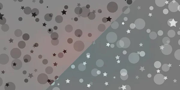 Fondo Vectorial Con Círculos Estrellas — Vector de stock