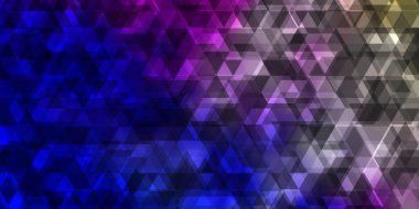 Açık pembe, çizgileri ve üçgenleri olan mavi vektör dokusu. Basit formda soyut biçimdeki üçgenler. Reklamlar için desen.