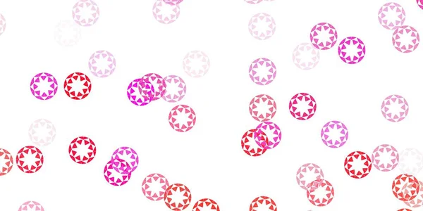 Светло Розовая Векторная Компоновка Кружочками Абстрактный Декоративный Дизайн Градиентном Стиле — стоковый вектор