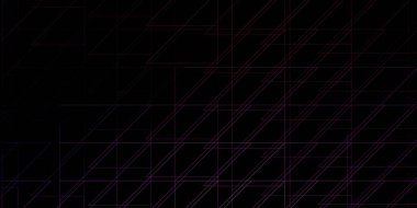 Koyu Mor, pembe çizgili vektör düzeni.