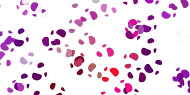 Açık mor, kaotik şekilli pembe vektör arkaplanı. Basit gradyan şekilli renkli bir çizim. Duvar kağıdı seti için zarif tasarım.