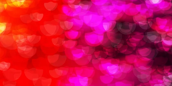 Светло Розовая Желтая Векторная Текстура Дисками Иллюстрация Набором Ярких Красочных — стоковый вектор