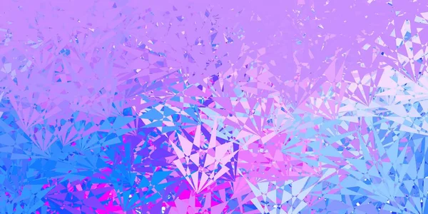 Texture Vectorielle Bleu Clair Rouge Avec Des Triangles Aléatoires Design — Image vectorielle