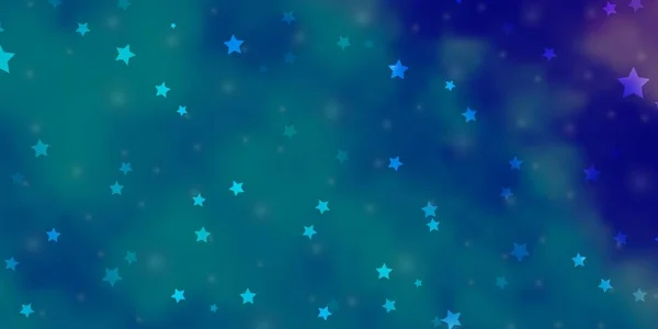 Rosa Claro Patrón Vectorial Azul Con Estrellas Abstractas — Vector de stock