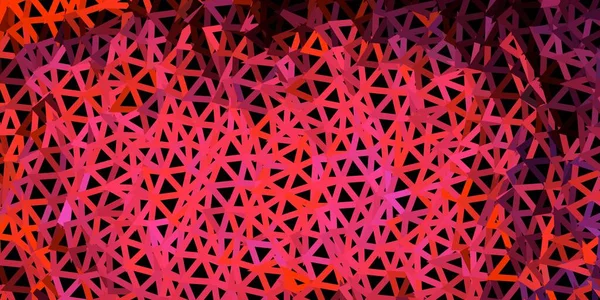 Dunkelrosa Gelber Vektor Abstraktes Dreieck Hintergrund Illustration Glasscherbenstil Mit Dreiecken — Stockvektor