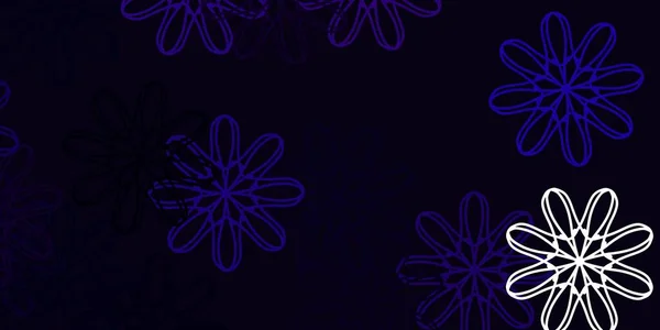 Luz Púrpura Rosa Vector Obras Arte Natural Con Flores Gradiente — Vector de stock